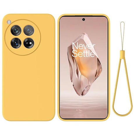 EIDERWOOD OnePlus 12R Liquid Silikone Cover m. Strop - Gul