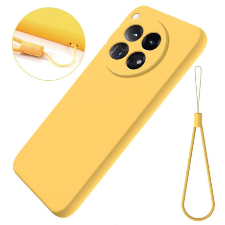 EIDERWOOD OnePlus 12R Liquid Silikone Cover m. Strop - Gul