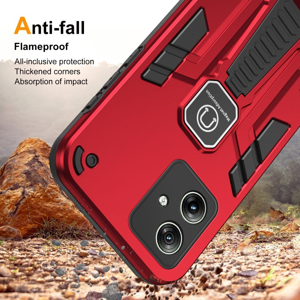 EIDERWOOD Motorola Moto G54 Håndværker Cover m. Kickstand - Rød