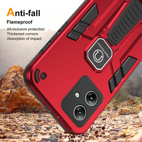 EIDERWOOD Motorola Moto G54 Håndværker Cover m. Kickstand - Rød