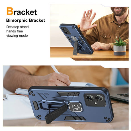 EIDERWOOD Motorola Moto G54 Håndværker Cover m. Kickstand - Blå