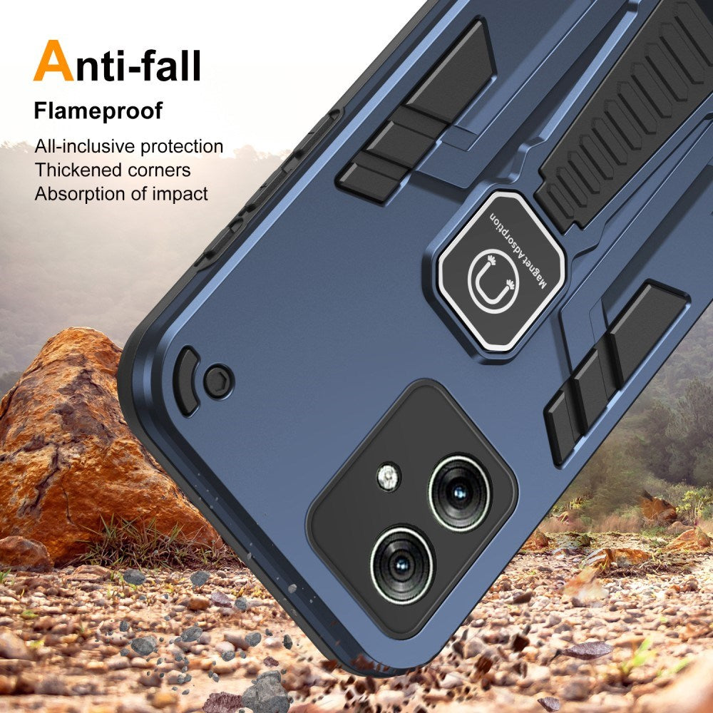 EIDERWOOD Motorola Moto G54 Håndværker Cover m. Kickstand - Blå