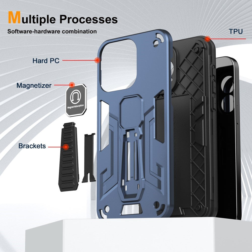 EIDERWOOD Motorola Moto G54 Håndværker Cover m. Kickstand - Blå