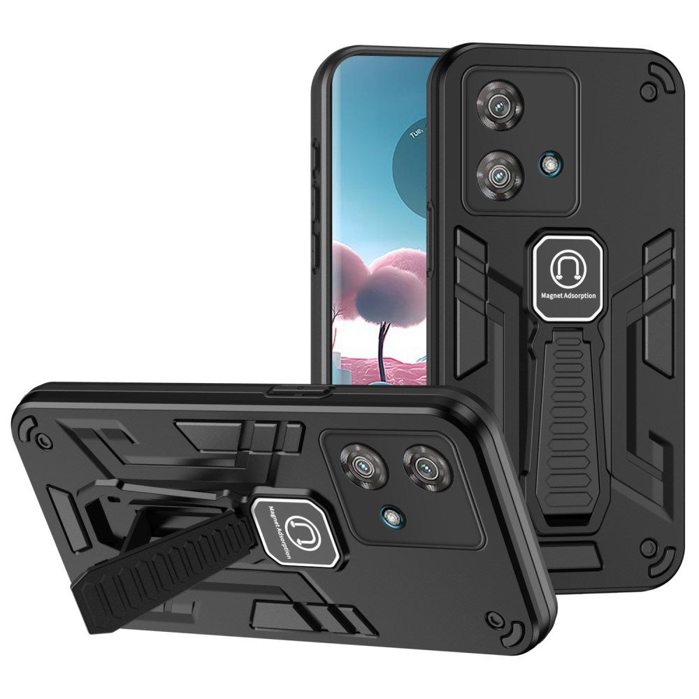 EIDERWOOD Motorola Edge 40 Neo Håndværker Cover m. Kickstand - Sort
