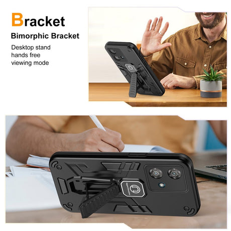 EIDERWOOD Motorola Edge 40 Neo Håndværker Cover m. Kickstand - Sort