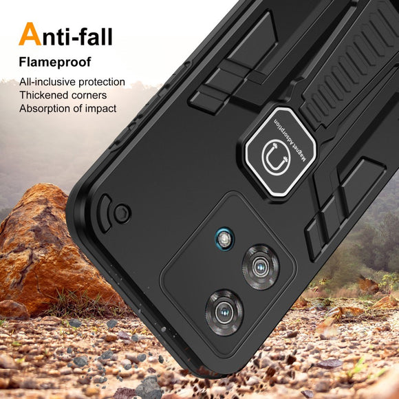 EIDERWOOD Motorola Edge 40 Neo Håndværker Cover m. Kickstand - Sort
