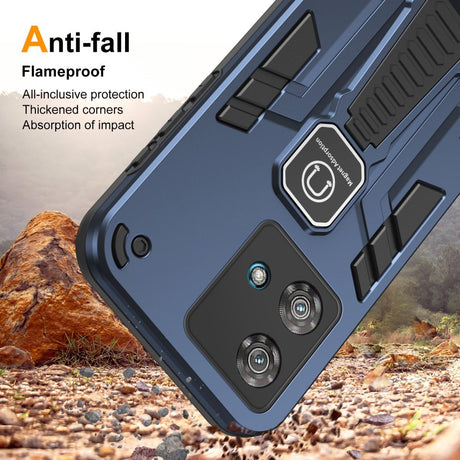 EIDERWOOD Motorola Edge 40 Neo Håndværker Cover m. Kickstand - Blå