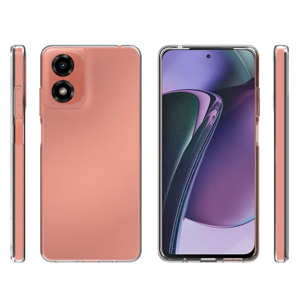 EIDERWOOD Motorola Moto E14 4G / G04 4G / G04s 4G / G24 4G Fleksibelt Plastik Cover - Gennemsigtigt