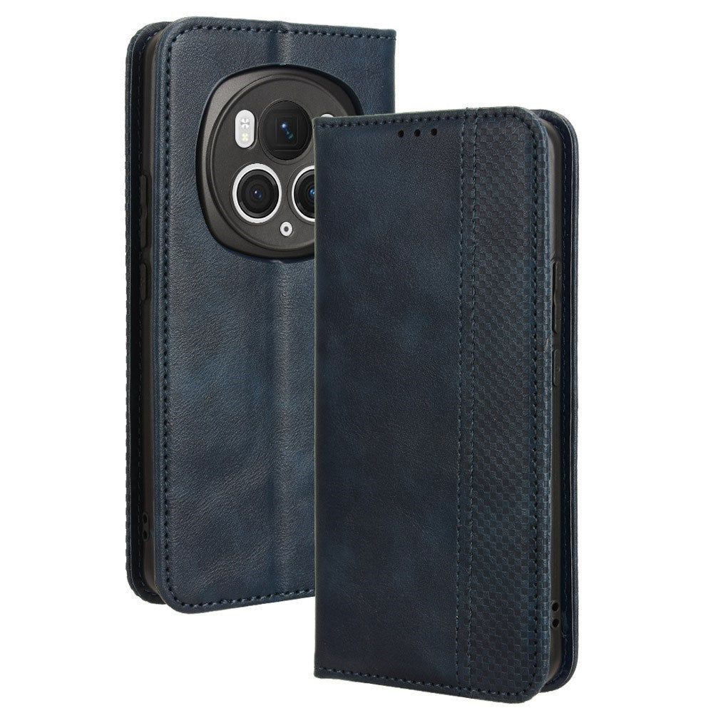 EIDERWOOD Honor Magic6 Pro (5G) Magnetisk Kunstlæder Flip Cover - Blå