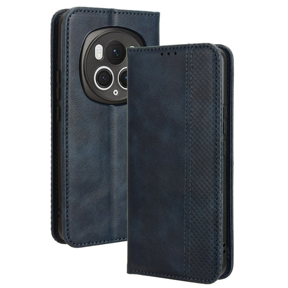 EIDERWOOD Honor Magic6 Pro (5G) Magnetisk Kunstlæder Flip Cover - Blå