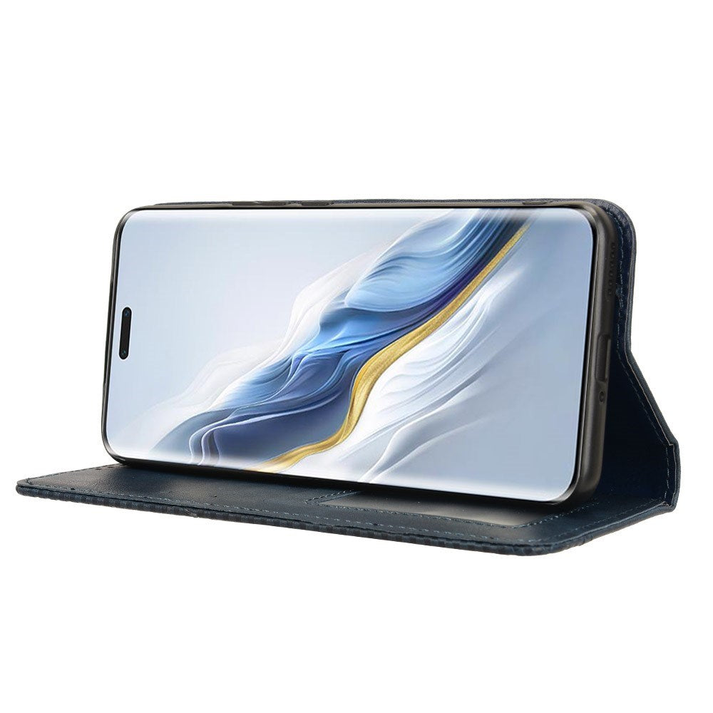 EIDERWOOD Honor Magic6 Pro (5G) Magnetisk Kunstlæder Flip Cover - Blå