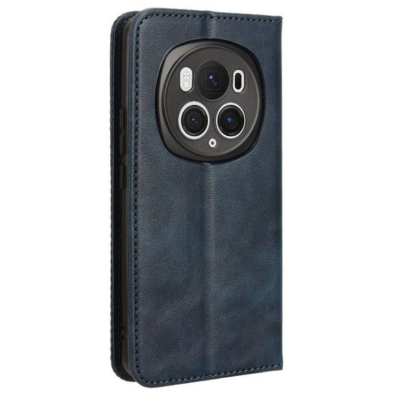 EIDERWOOD Honor Magic6 Pro (5G) Magnetisk Kunstlæder Flip Cover - Blå