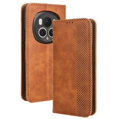 EIDERWOOD Honor Magic6 Pro (5G) Magnetisk Kunstlæder Flip Cover - Brun
