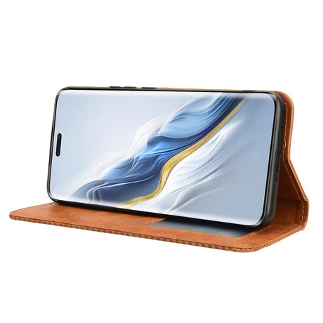 EIDERWOOD Honor Magic6 Pro (5G) Magnetisk Kunstlæder Flip Cover - Brun