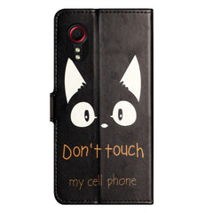 EIDERWOOD Samsung Galaxy Xcover 7 Flip Cover m. Kortholder & Ståfunktion - "Don't Touch My Cellphone" Kat