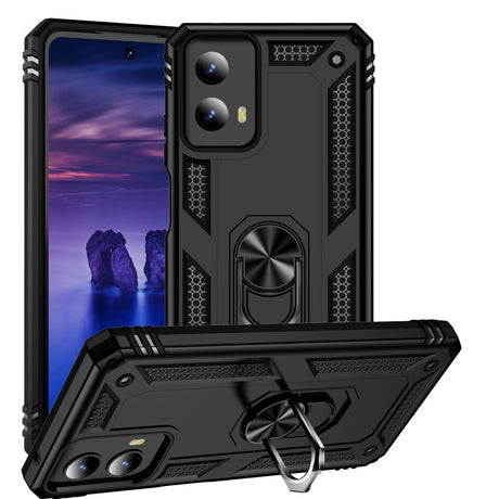 EIDERWOOD Motorola Moto G Play (2024) Håndværkercover m. Magnetisk Kickstand - Sort