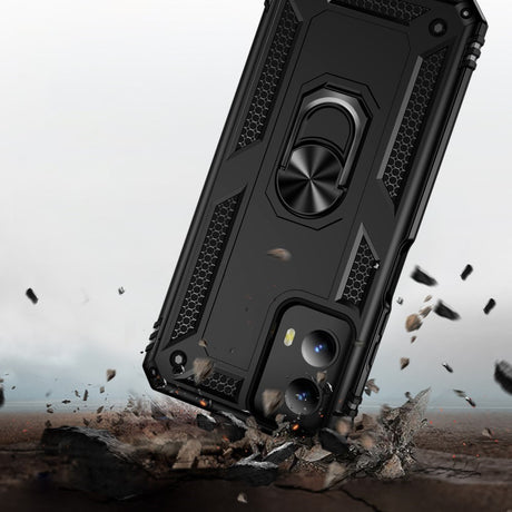 EIDERWOOD Motorola Moto G Play (2024) Håndværkercover m. Magnetisk Kickstand - Sort