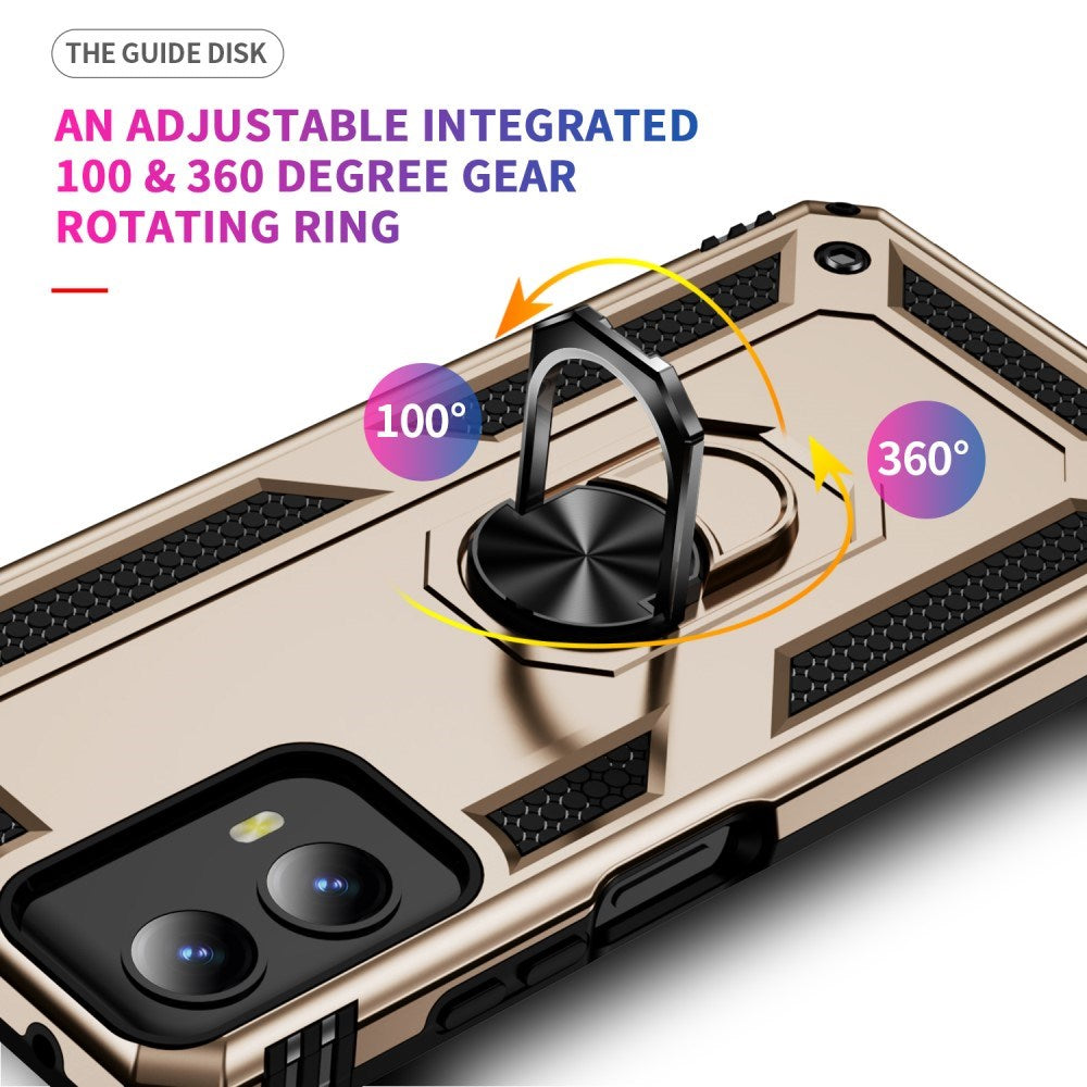 EIDERWOOD Motorola Moto G Play (2024) Håndværkercover m. Magnetisk Kickstand - Guld