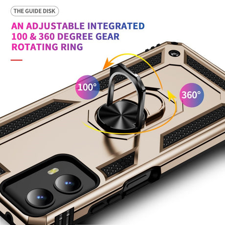 EIDERWOOD Motorola Moto G Play (2024) Håndværkercover m. Magnetisk Kickstand - Guld
