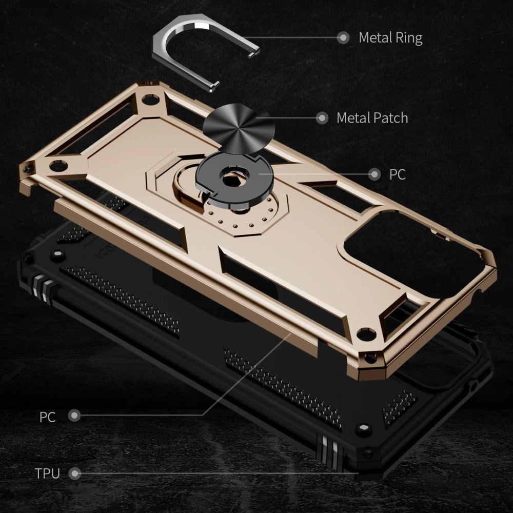 EIDERWOOD Motorola Moto G Play (2024) Håndværkercover m. Magnetisk Kickstand - Guld