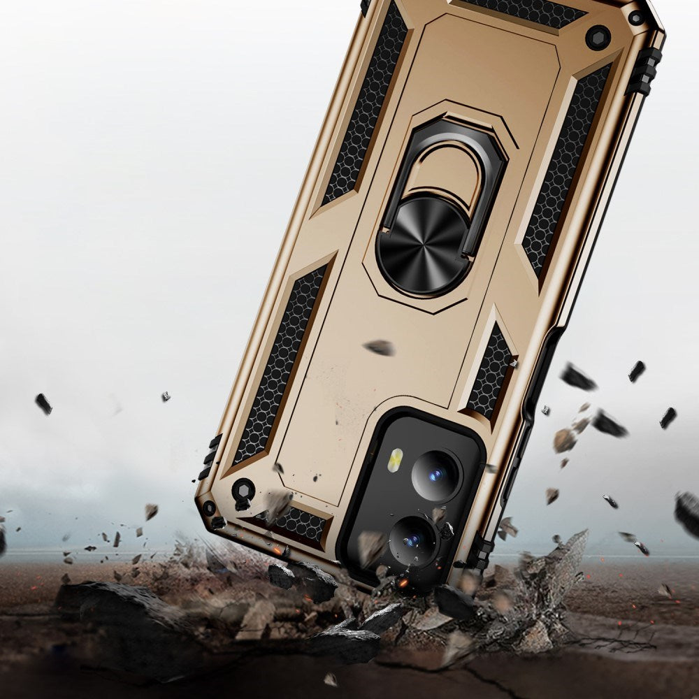 EIDERWOOD Motorola Moto G Play (2024) Håndværkercover m. Magnetisk Kickstand - Guld