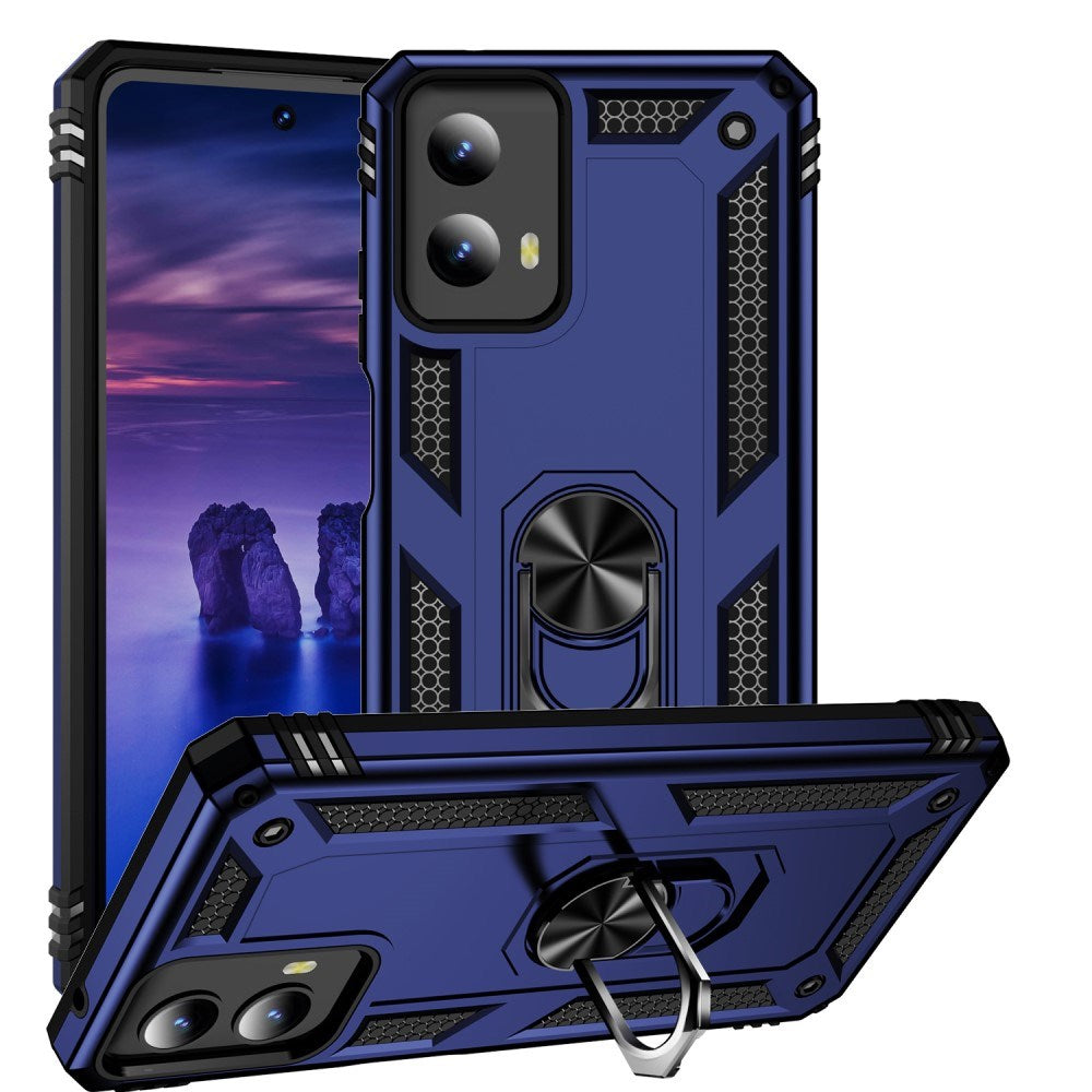 EIDERWOOD Motorola Moto G Play (2024) Håndværkercover m. Magnetisk Kickstand - Blå