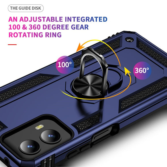 EIDERWOOD Motorola Moto G Play (2024) Håndværkercover m. Magnetisk Kickstand - Blå