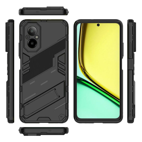 EIDERWOOD Realme C67 (4G) Hybrid Håndværker Cover m. Kickstand - Sort