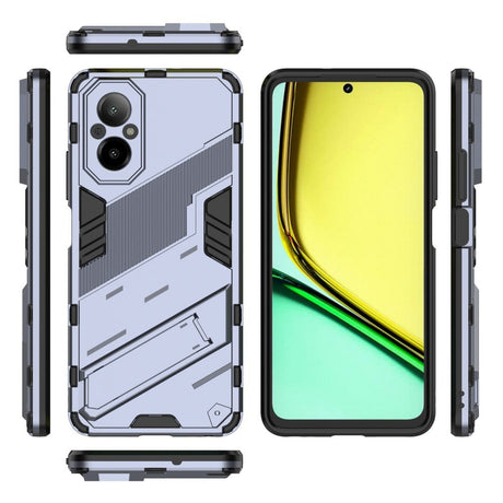 EIDERWOOD Realme C67 (4G) Hybrid Håndværker Cover m. Kickstand - Blå