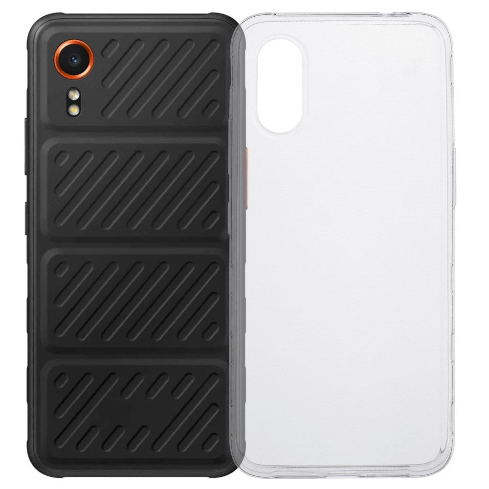 EIDERWOOD Samsung Galaxy Xcover 7 Fleksibelt Plastik Bagside Cover - Gennemsigtig