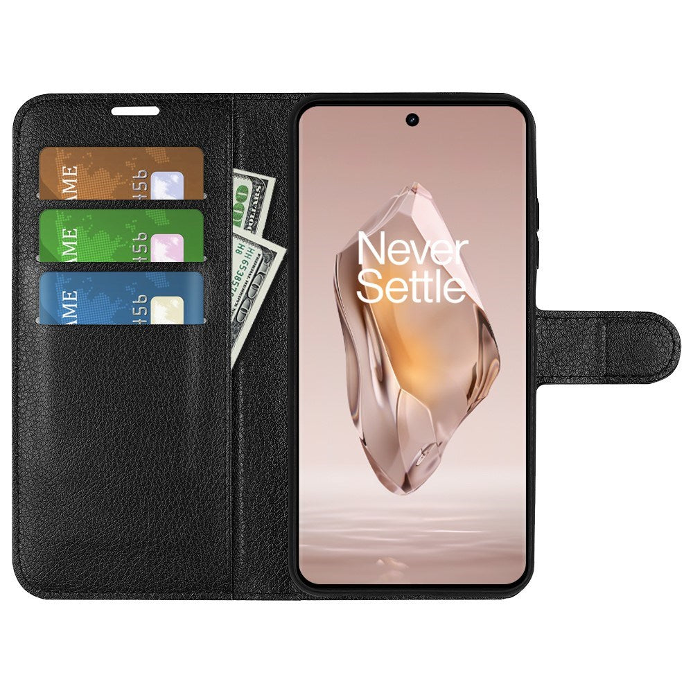 EIDERWOOD OnePlus 12R Kunstlæder Flip Cover m. Kortholder & Ståfunktion - Brun