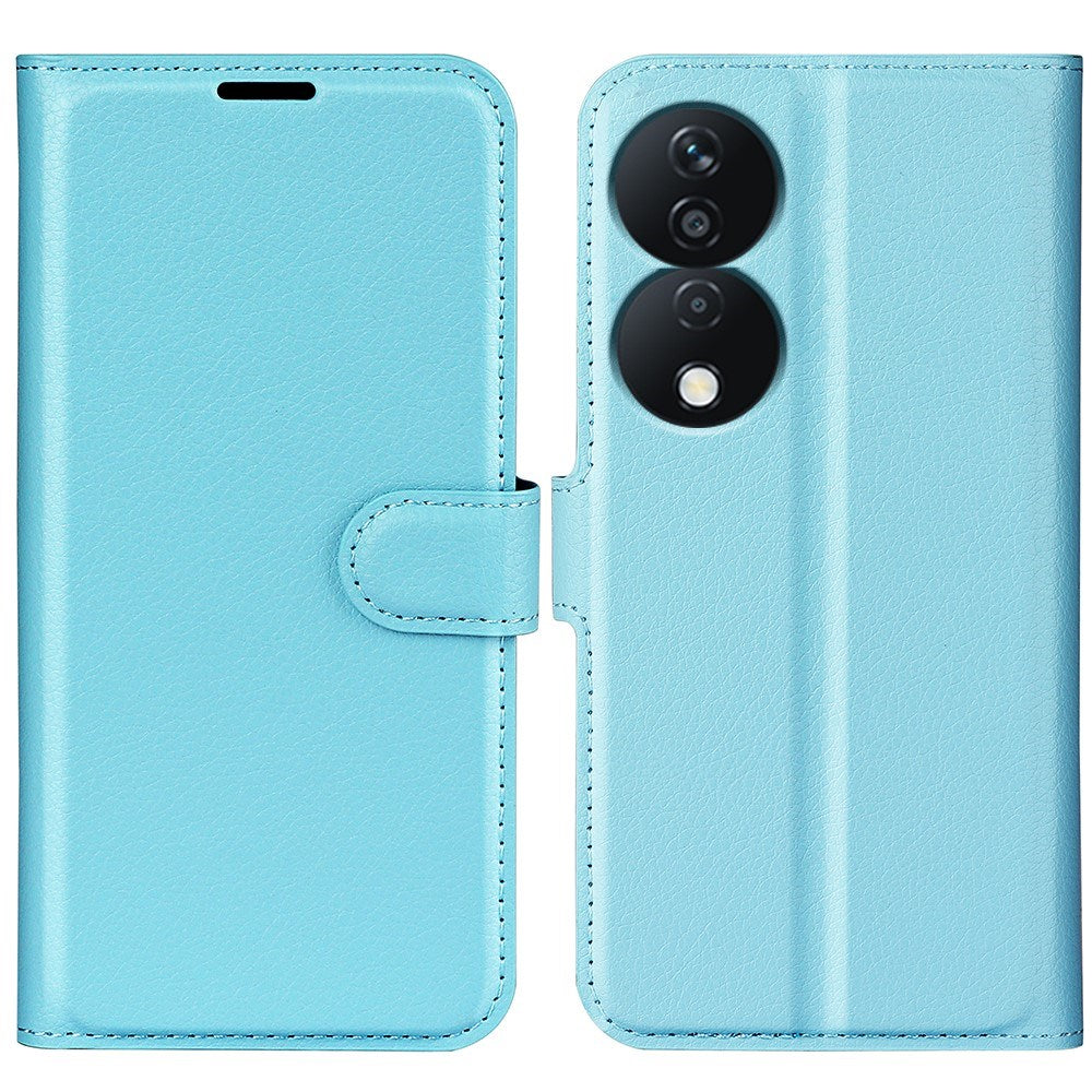 EIDERWOOD Honor X7b / 90 Smart Kunstlæder Flip Cover m. Kortholder & Ståfunktion - Blå