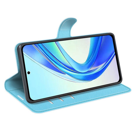 EIDERWOOD Honor X7b / 90 Smart Kunstlæder Flip Cover m. Kortholder & Ståfunktion - Blå