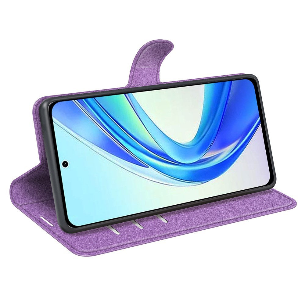 EIDERWOOD Honor X7b / 90 Smart Kunstlæder Flip Cover m. Kortholder & Ståfunktion - Lilla