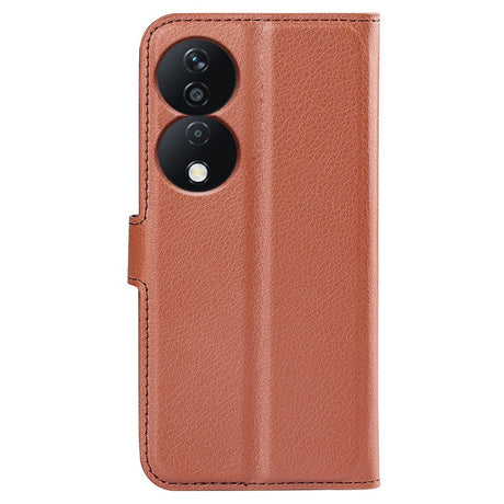 EIDERWOOD Honor X7b / 90 Smart Kunstlæder Flip Cover m. Kortholder & Ståfunktion - Brun