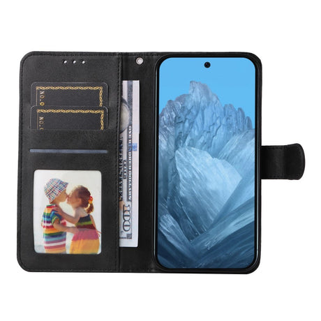 EIDERWOOD Google Pixel 10 / 10 Pro / 9 / 9 Pro Kunstlæder Cover m. Kortholder & Strop - Sort