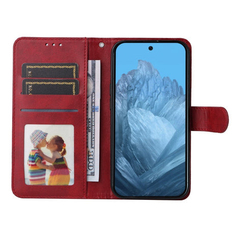 EIDERWOOD Google Pixel 10 / 10 Pro / 9 / 9 Pro Kunstlæder Cover m. Kortholder & Strop - Rød