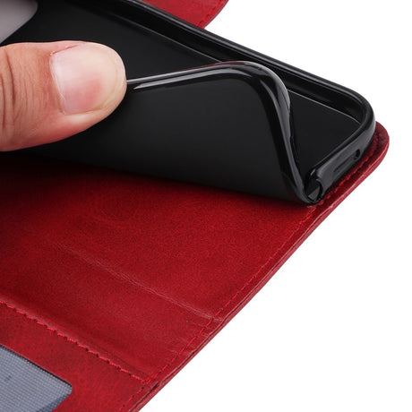 EIDERWOOD Google Pixel 10 / 10 Pro / 9 / 9 Pro Kunstlæder Cover m. Kortholder & Strop - Rød