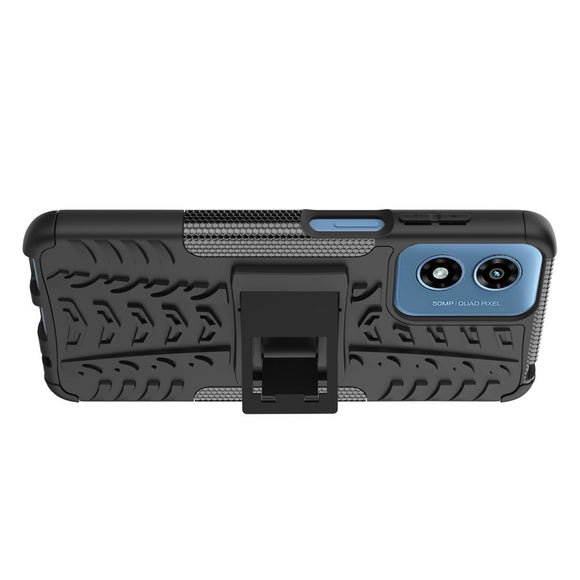 EIDERWOOD Motorola Moto G Play (2024) Hybrid Håndværker Cover m. Kickstand - Sort