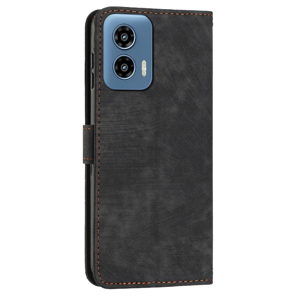 EIDERWOOD Motorola Moto G Play 5G (2024) Læder Cover m. Pung og Strop - Sort