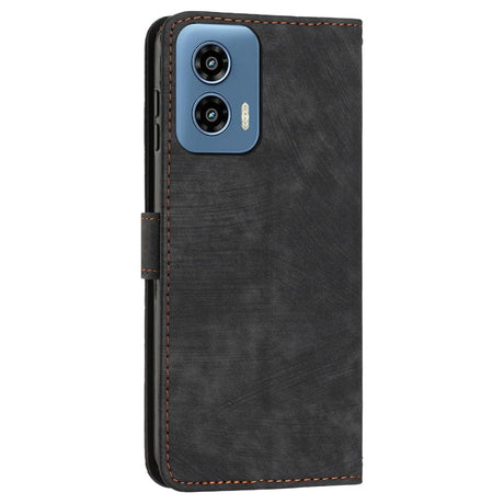 EIDERWOOD Motorola Moto G Play 5G (2024) Læder Cover m. Pung og Strop - Sort