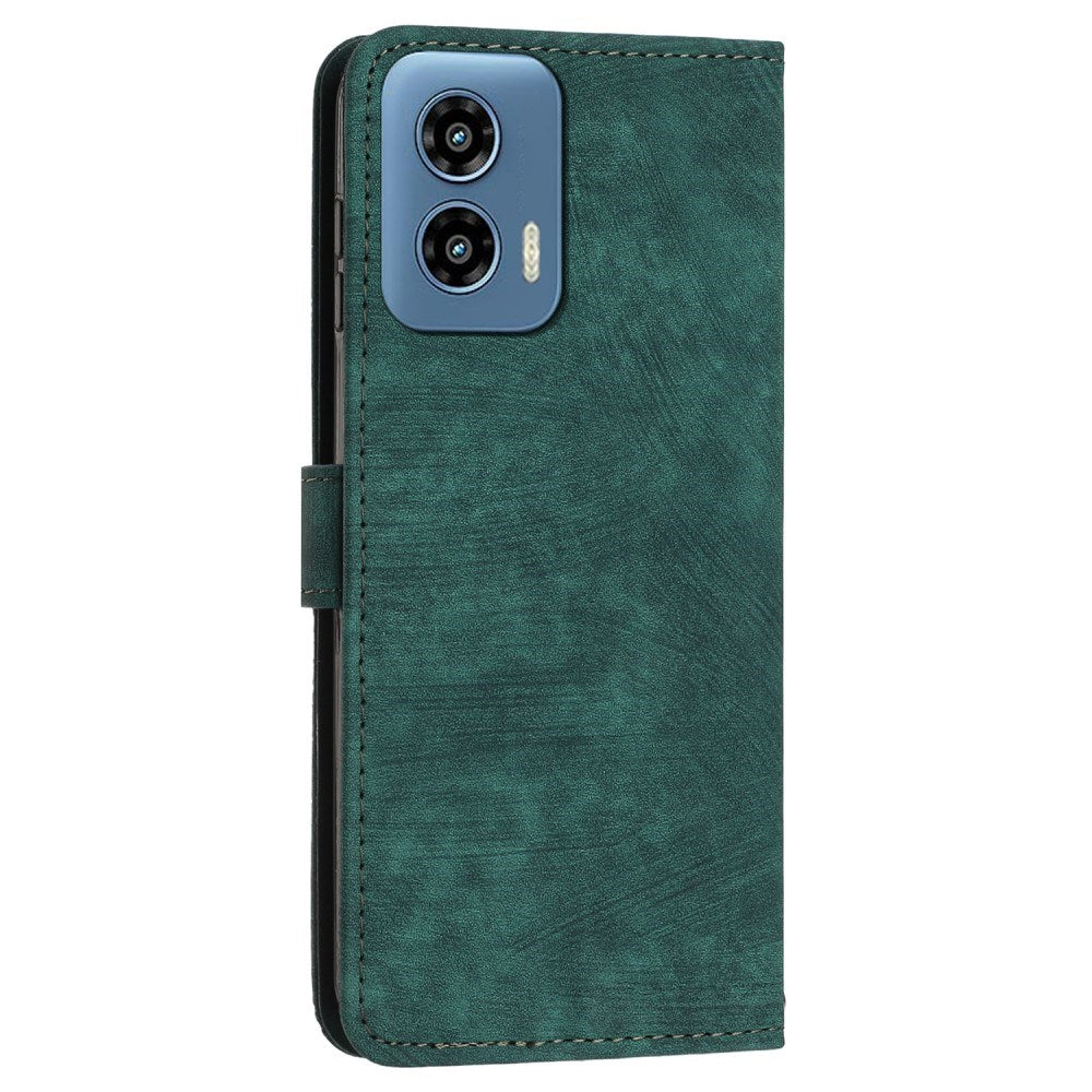 EIDERWOOD Motorola Moto G Play 5G (2024) Læder Cover m. Pung og Strop - Grøn