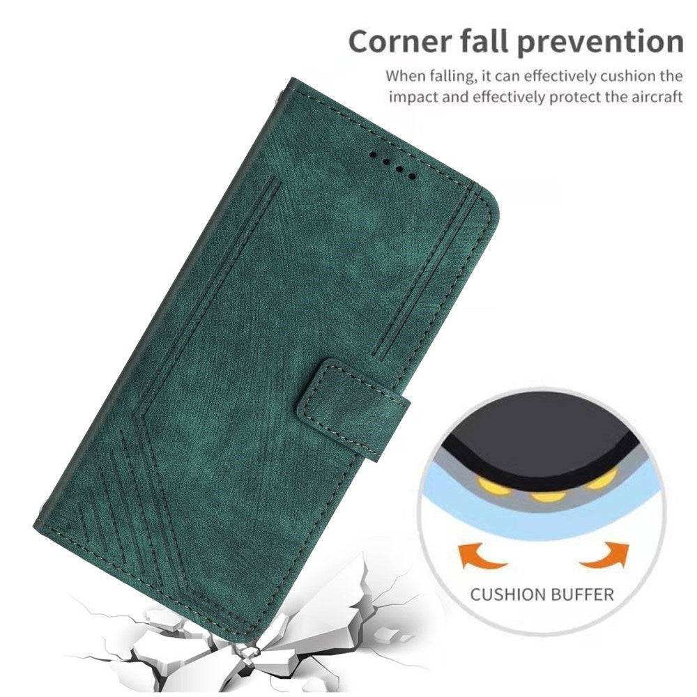 EIDERWOOD Motorola Moto G Play 5G (2024) Læder Cover m. Pung og Strop - Grøn