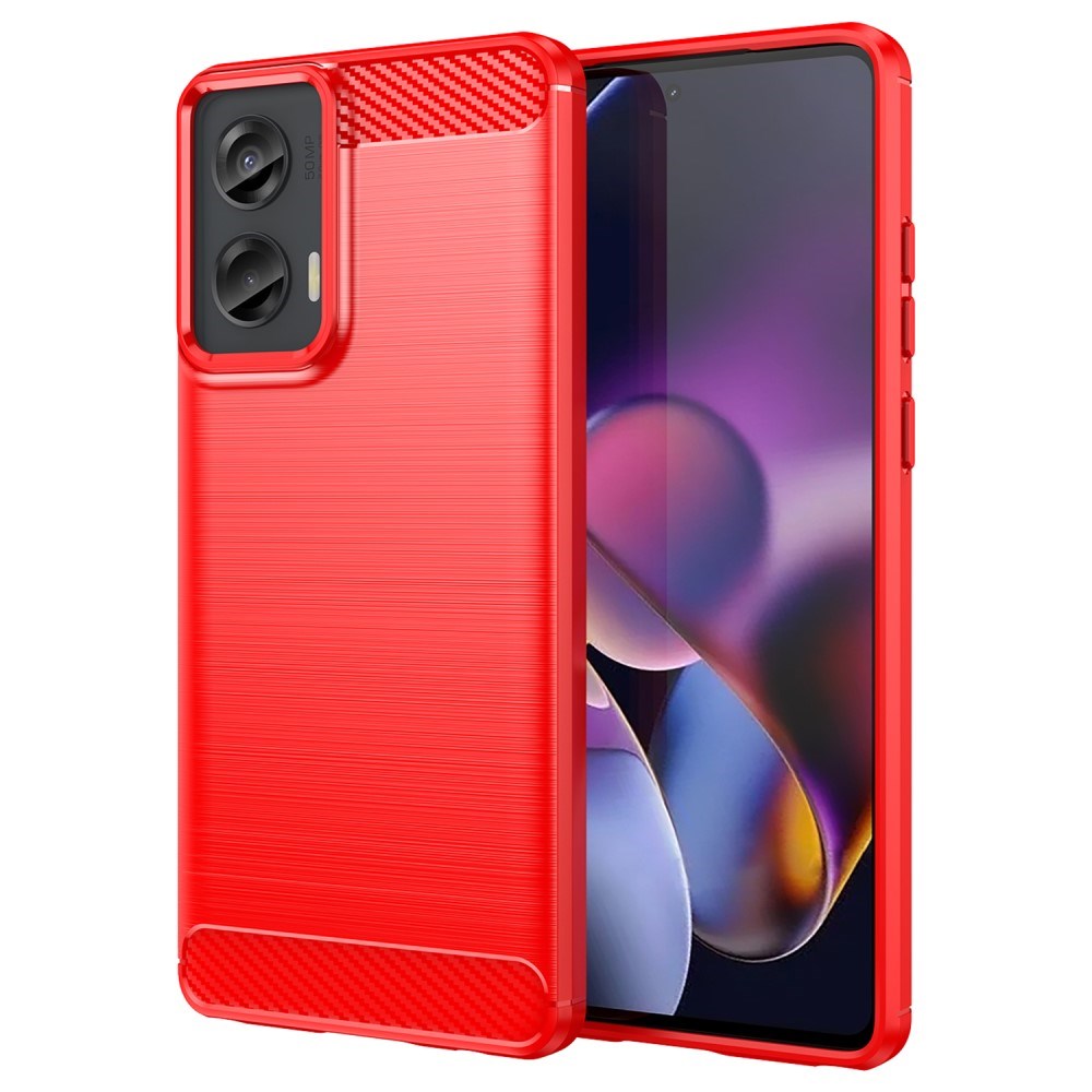 EIDERWOOD Motorola Moto G Stylus 5G (2024) Brushed Carbon Cover - Rød