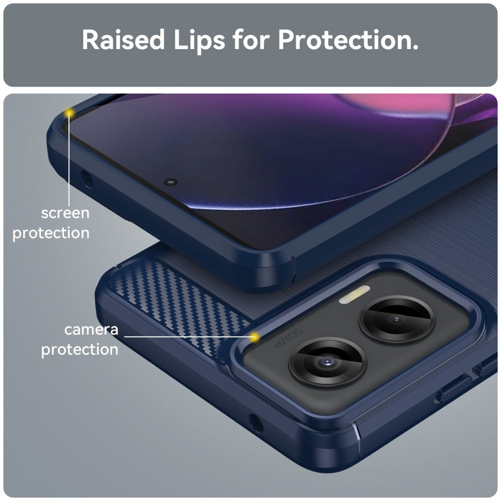 EIDERWOOD Motorola Moto G Stylus 5G (2024) Brushed Carbon Cover - Blå