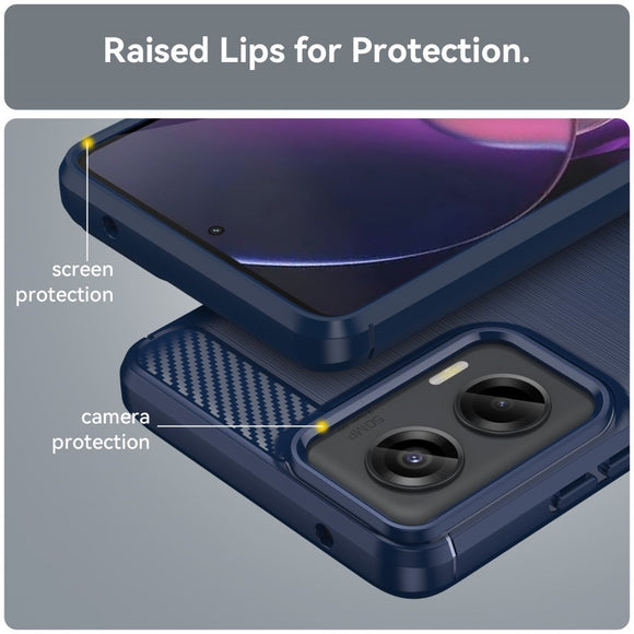 EIDERWOOD Motorola Moto G Stylus 5G (2024) Brushed Carbon Cover - Blå