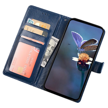 EIDERWOOD Xiaomi 14 Ultra Blankt Læder Cover m. Pung & Ståfunktion - Sort