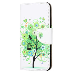 EIDERWOOD Motorola Moto G24 Power Læder Cover m. Pung & Print - Grønt Træ