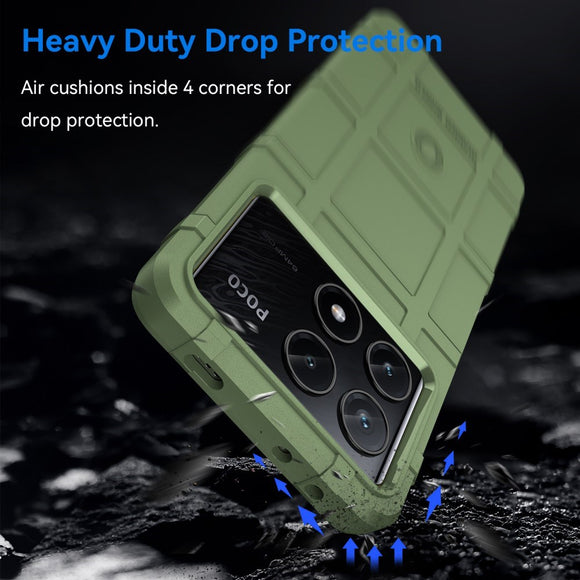 EIDERWOOD Xiaomi Poco X6 Pro Rugged Shield Series Håndværker Cover - Grøn