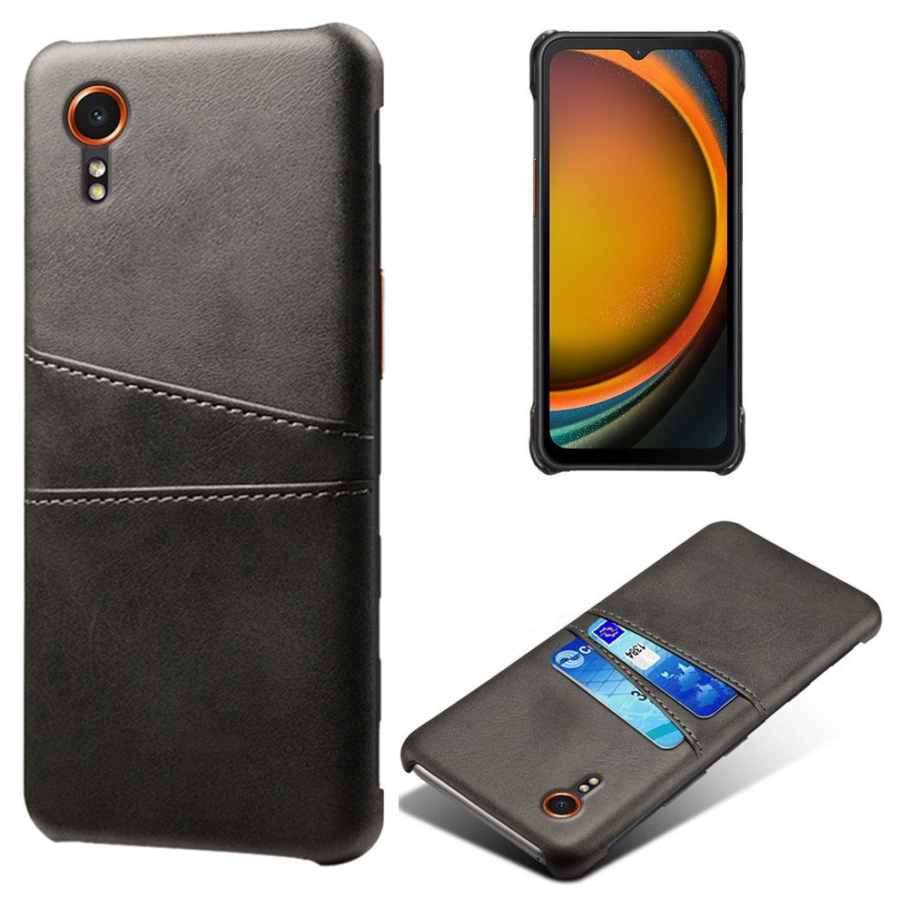 EIDERWOOD Samsung Galaxy Xcover 7 Kunstlæder Cover m. Indbygget Kortholder - Sort